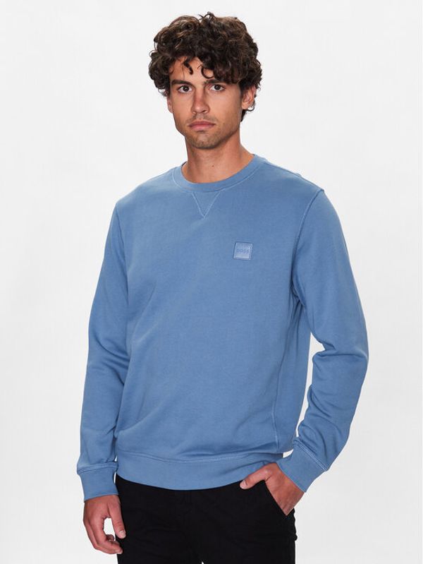 Boss Boss Суитшърт 50468443 Син Relaxed Fit