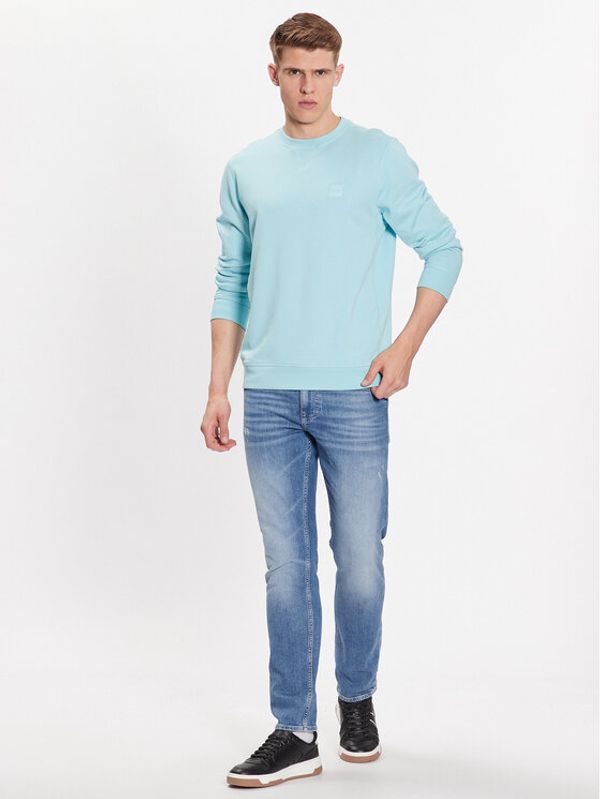 Boss Boss Суитшърт 50468443 Син Relaxed Fit