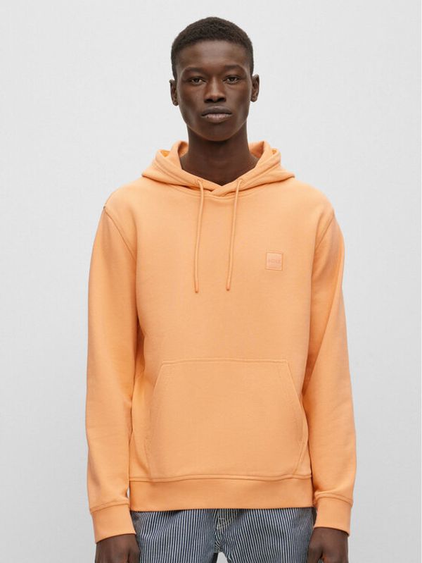 Boss Boss Суитшърт 50468445 Оранжев Regular Fit
