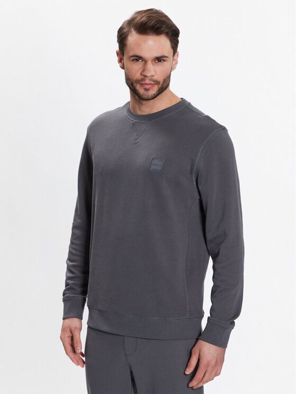 Boss Boss Суитшърт 50468445 Сив Regular Fit