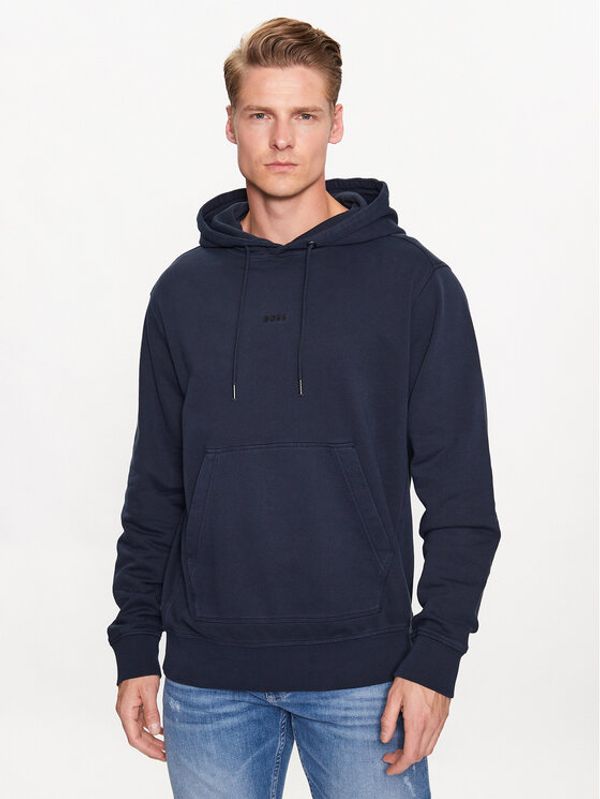 Boss Boss Суитшърт 50472411 Син Regular Fit