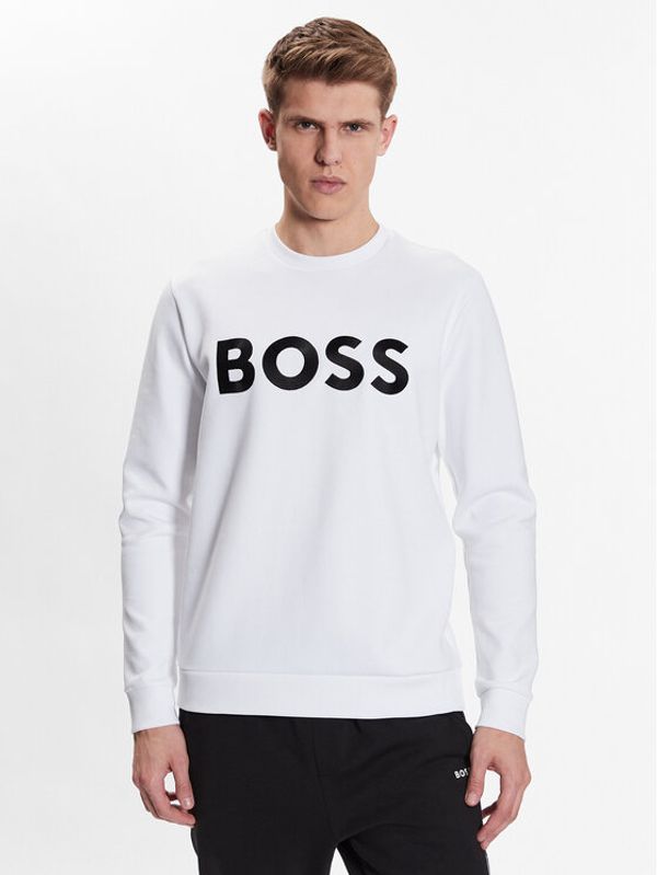 Boss Boss Суитшърт 50482898 Бял Relaxed Fit