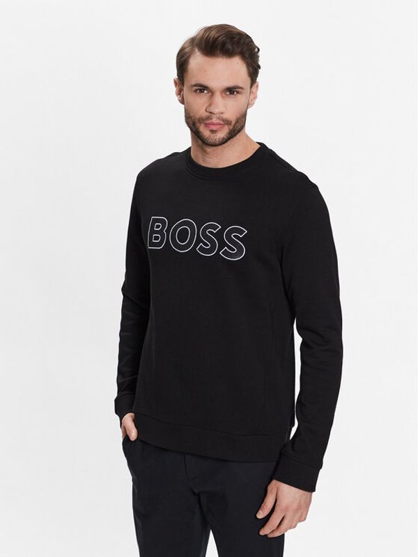 Boss Boss Суитшърт 50483018 Черен Regular Fit