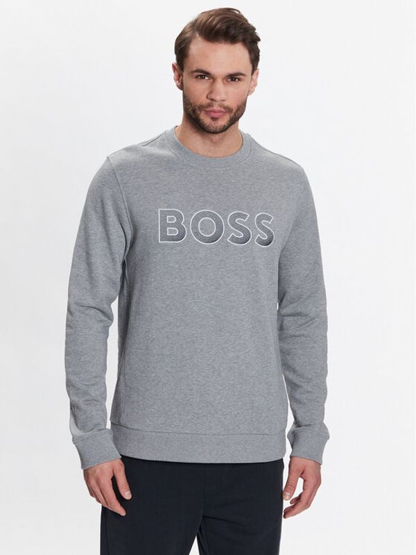 Boss Boss Суитшърт 50483018 Сив Regular Fit