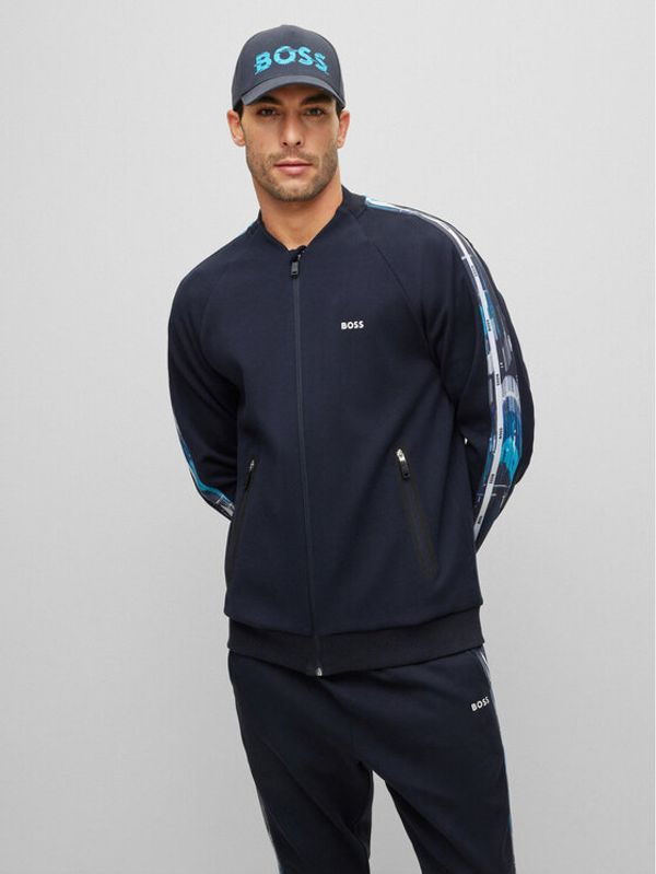 Boss Boss Суитшърт 50483951 Син Relaxed Fit