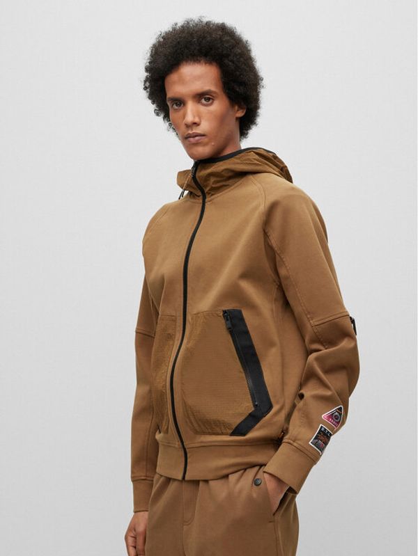 Boss Boss Суитшърт 50485790 Бежов Relaxed Fit