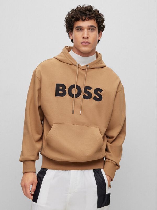 Boss Boss Суитшърт 50486243 Бежов Oversize