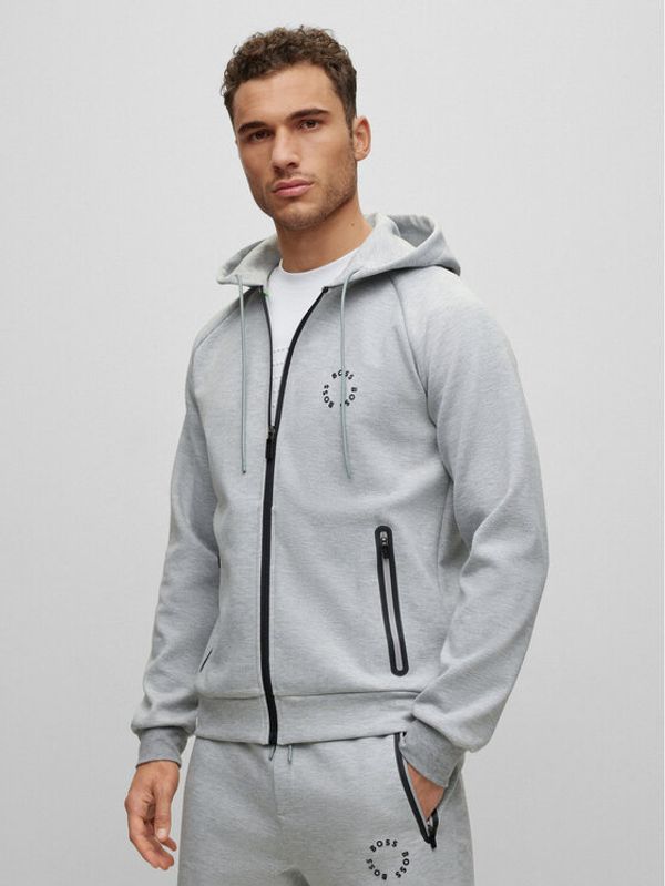 Boss Boss Суитшърт 50487949 Сив Regular Fit