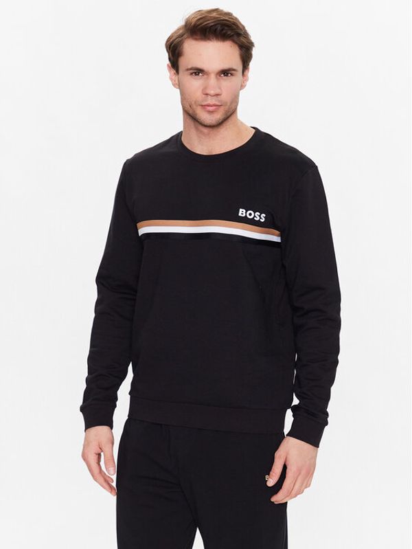 Boss Boss Суитшърт 50488076 Черен Regular Fit