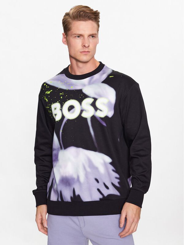 Boss Boss Суитшърт 50488803 Черен Relaxed Fit