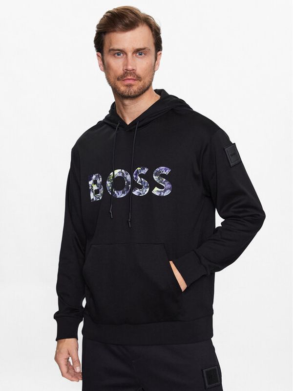 Boss Boss Суитшърт 50489152 Черен Relaxed Fit