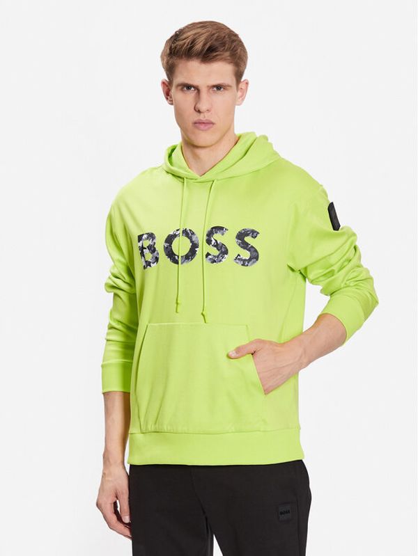 Boss Boss Суитшърт 50489152 Зелен Relaxed Fit