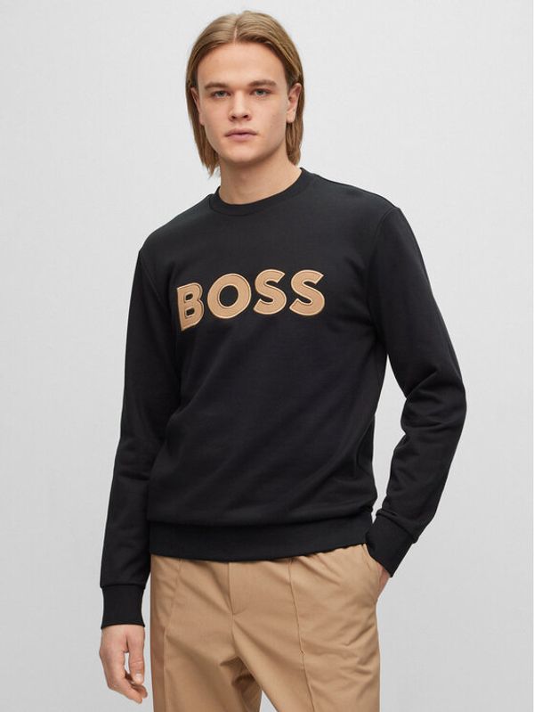 Boss Boss Суитшърт 50489229 Черен Regular Fit