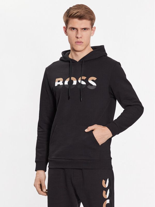 Boss Boss Суитшърт 50492344 Черен Regular Fit