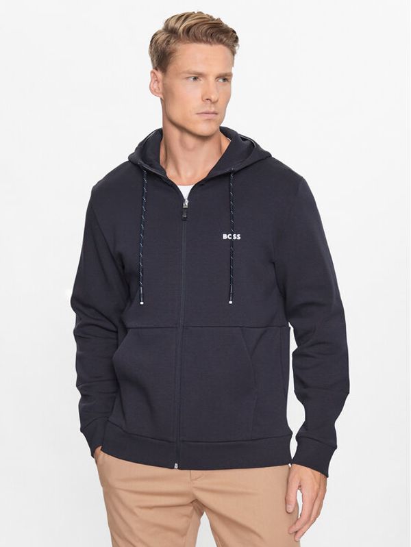 Boss Boss Суитшърт 50493495 Тъмносин Regular Fit