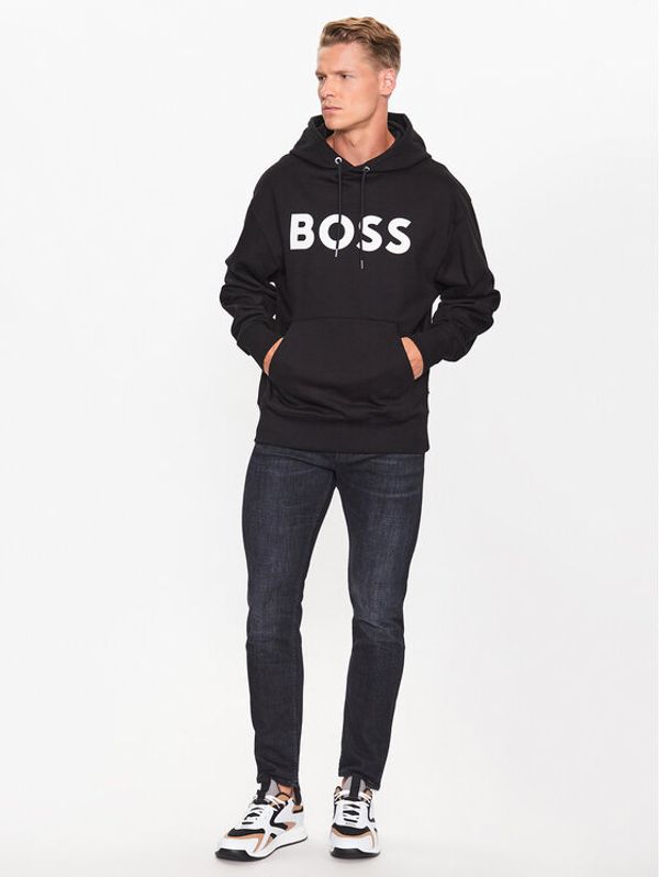 Boss Boss Суитшърт 50496661 Черен Oversize