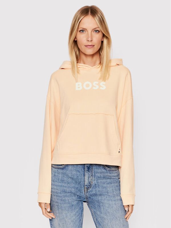 Boss Boss Суитшърт C_Eshina 50472199 Оранжев Regular Fit