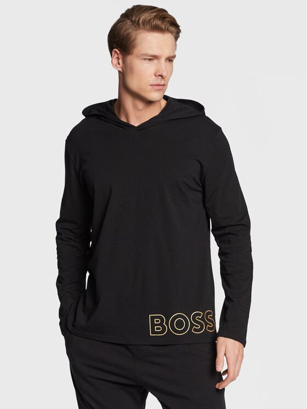 Boss Boss Суитшърт Identity 50481200 Черен Regular Fit