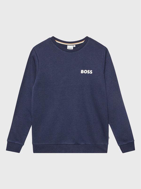 Boss Boss Суитшърт J25O43 D Тъмносин Regular Fit