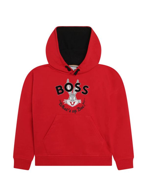 Boss Boss Суитшърт J25O44 S Червен Regular Fit
