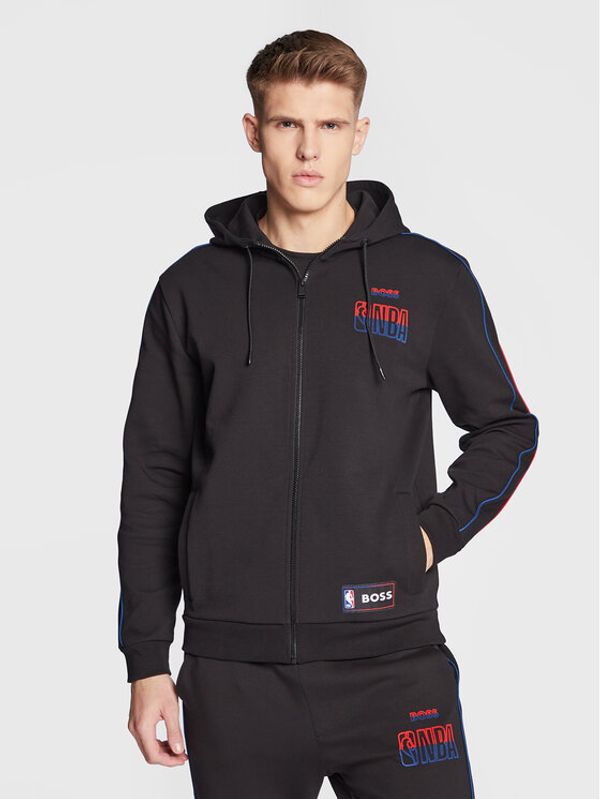 Boss Boss Суитшърт NBA 50477412 Черен Regular Fit