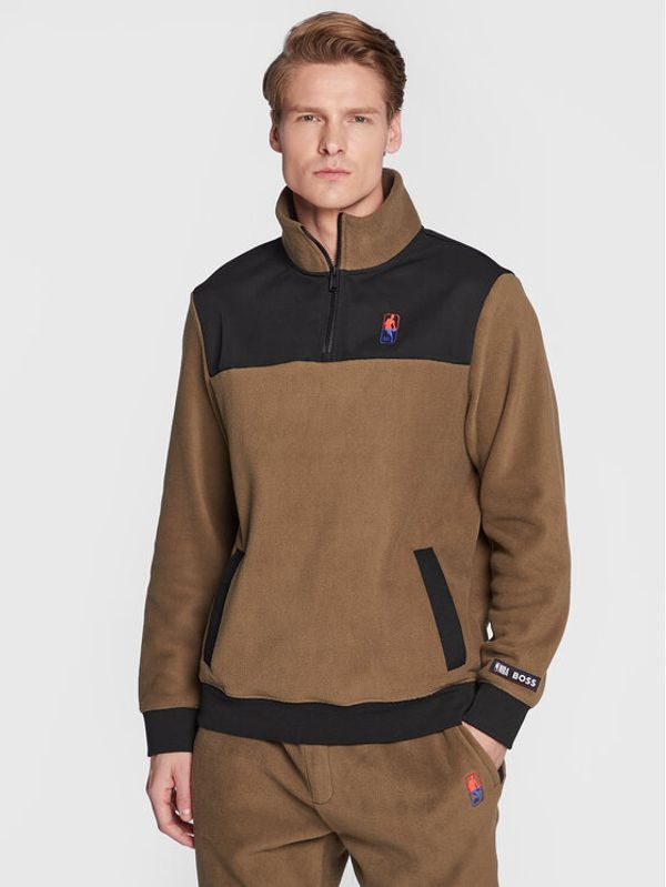 Boss Boss Суитшърт NBA Warik 50477491 Каки Regular Fit