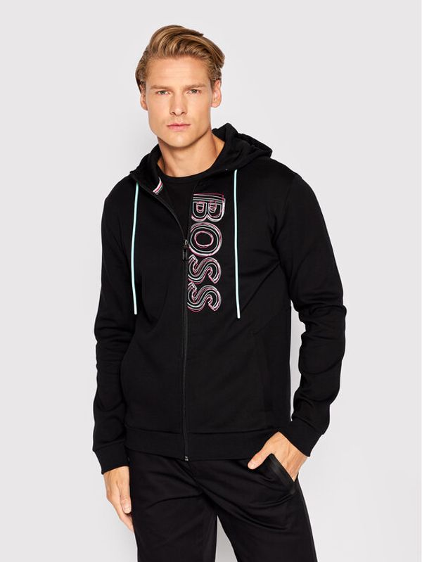 Boss Boss Суитшърт Saggy 50471880 Черен Regular Fit