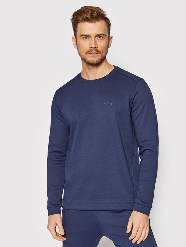 Boss Boss Суитшърт Salbo 50455074 Тъмносин Regular Fit