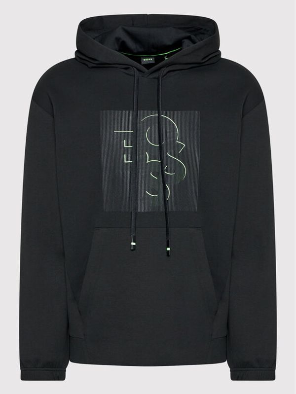 Boss Boss Суитшърт Sooded 50476436 Черен Comfort Fit