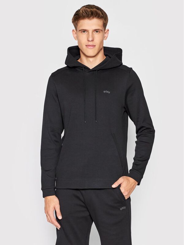 Boss Boss Суитшърт Soody Curved 50471849 Черен Regular Fit