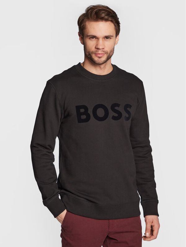 Boss Boss Суитшърт Stadler 192 50477309 Черен Regular Fit