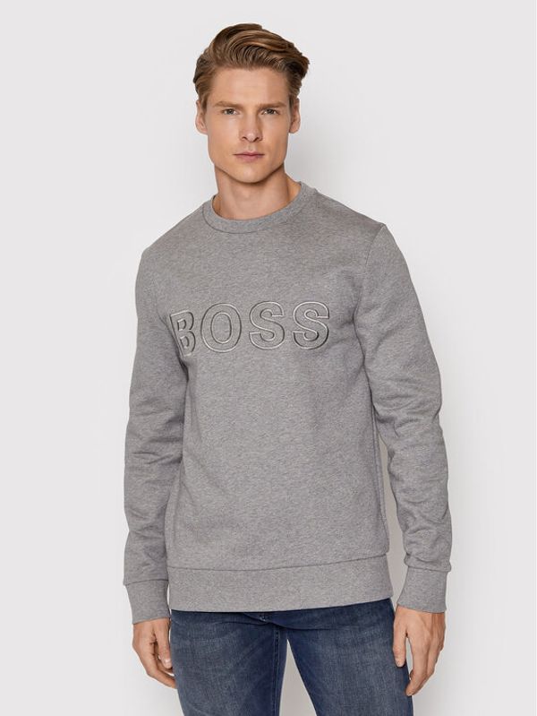 Boss Boss Суитшърт Stadler 57 50458160 Сив Regular Fit