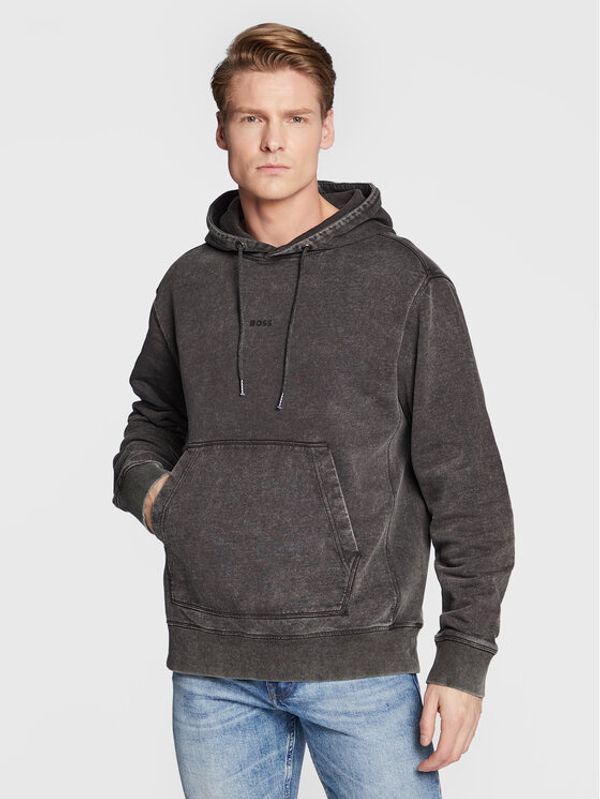 Boss Boss Суитшърт Wefadehoody 50472411 Сив Regular Fit