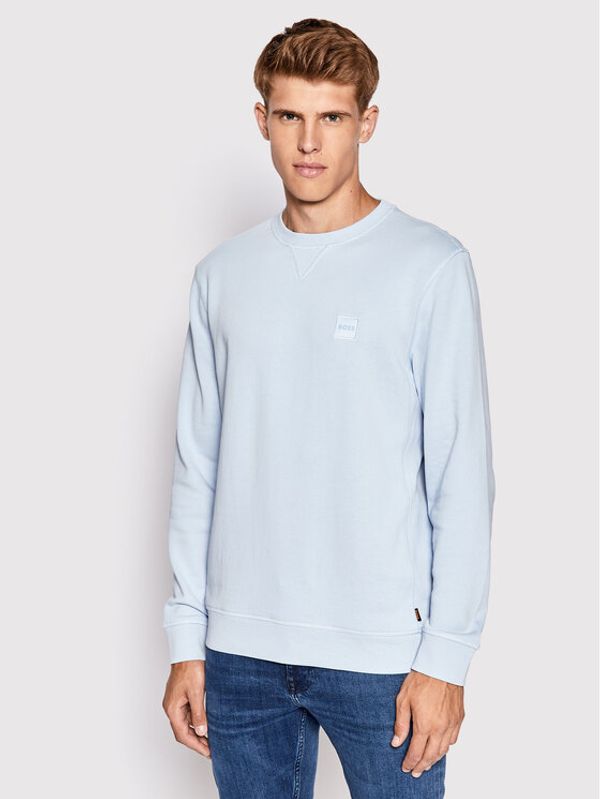 Boss Boss Суитшърт Westart 50468443 Син Relaxed Fit