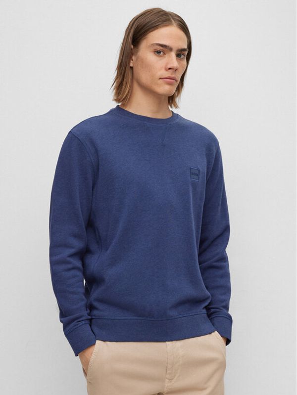 Boss Boss Суитшърт Westart 50468443 Син Relaxed Fit