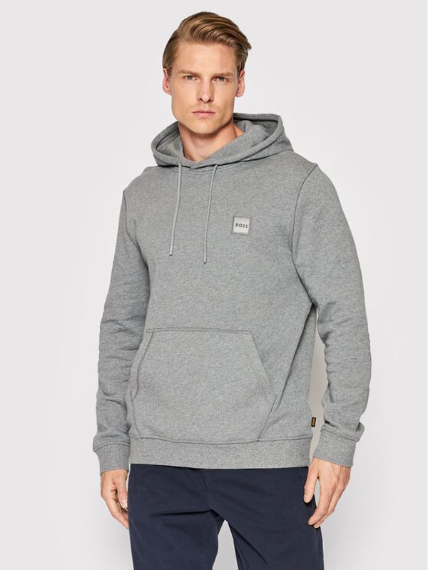 Boss Boss Суитшърт Wetalk 50468445 Сив Regular Fit
