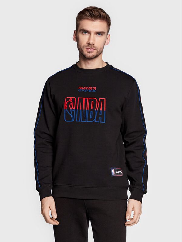 Boss Boss Суитшърт Windmill NBA 50477351 Черен Regular Fit