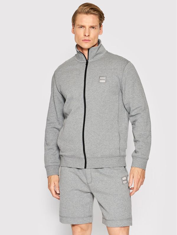 Boss Boss Суитшърт Zestart 50468428 Сив Regular Fit