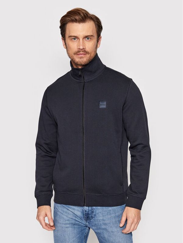 Boss Boss Суитшърт Zestart 50468428 Тъмносин Relaxed Fit