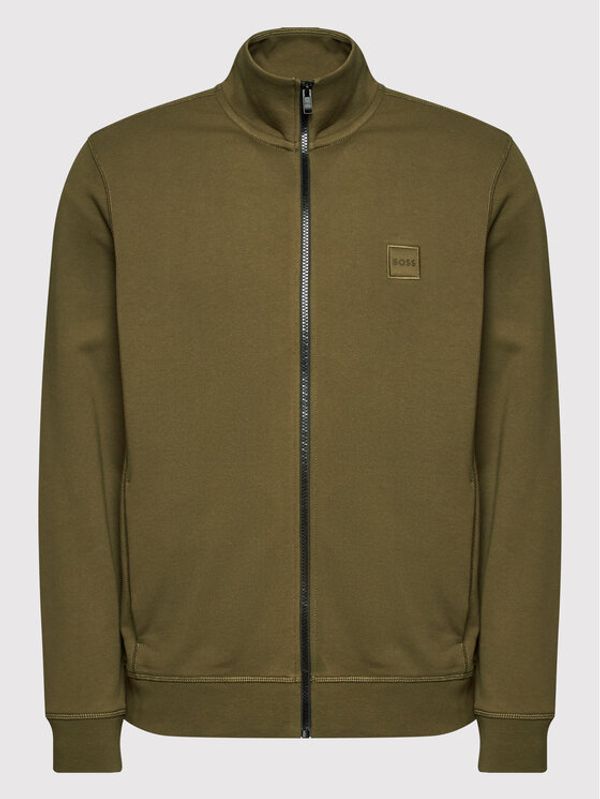 Boss Boss Суитшърт Zestart 50468428 Зелен Regular Fit