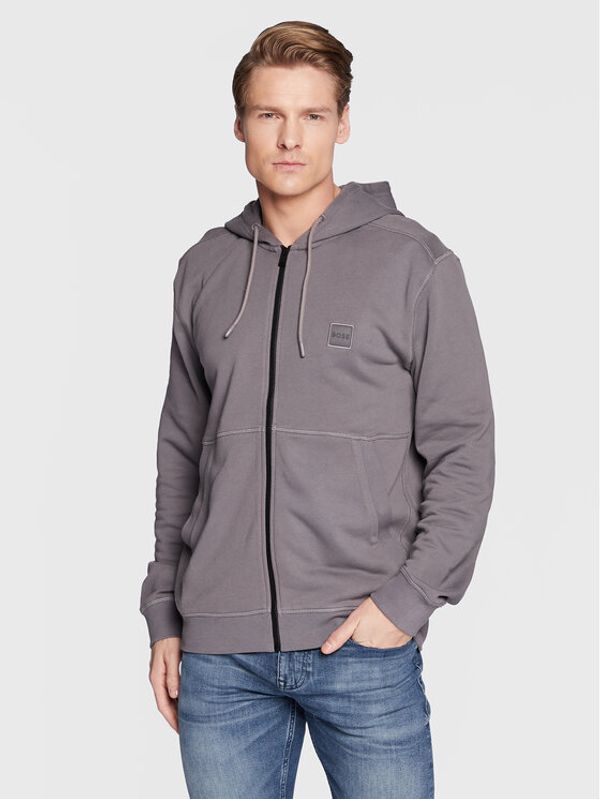 Boss Boss Суитшърт Zetalky 50477003 Сив Regular Fit