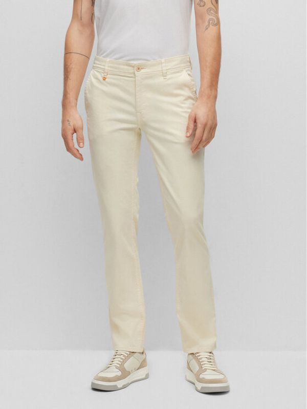 Boss Boss Текстилни панталони 50470813 Бежов Slim Fit