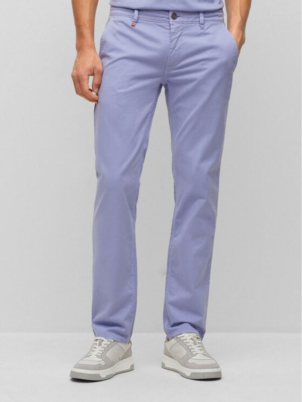 Boss Boss Текстилни панталони 50470813 Виолетов Slim Fit