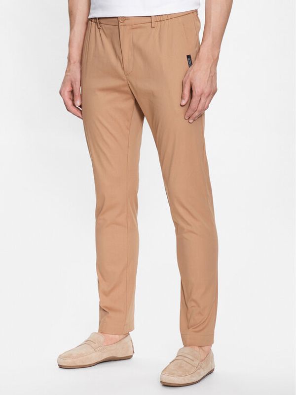 Boss Boss Текстилни панталони 50486128 Бежов Slim Fit
