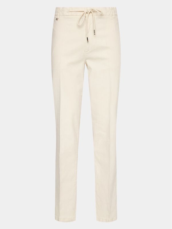 Boss Boss Текстилни панталони 50487750 Бял Slim Fit