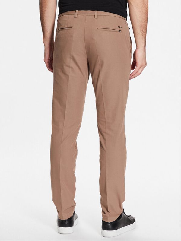 Boss Boss Текстилни панталони 50487754 Бежов Slim Fit