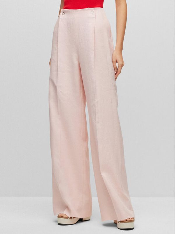 Boss Boss Текстилни панталони 50487869 Розов Regular Fit