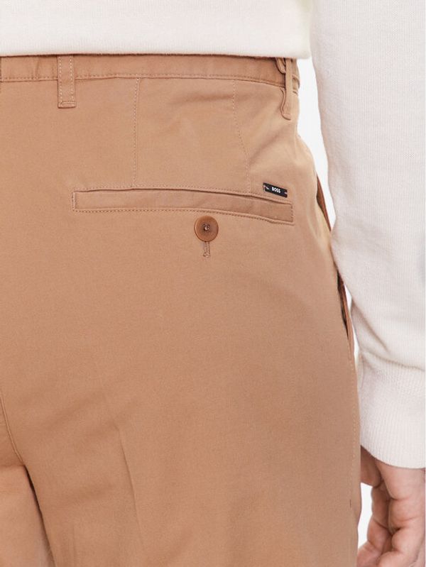 Boss Boss Текстилни панталони 50488493 Бежов Slim Fit