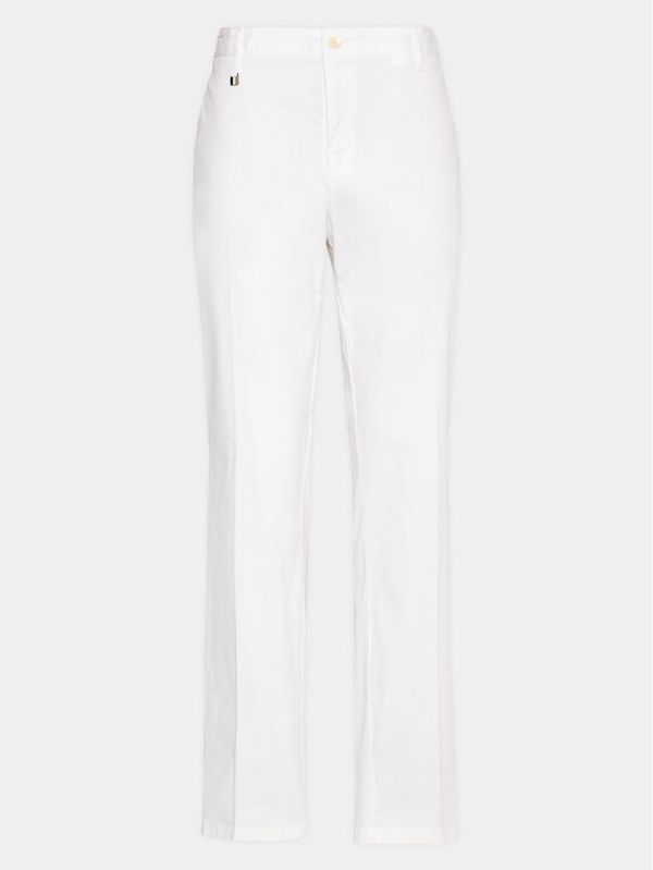 Boss Boss Текстилни панталони 50488493 Бял Slim Fit