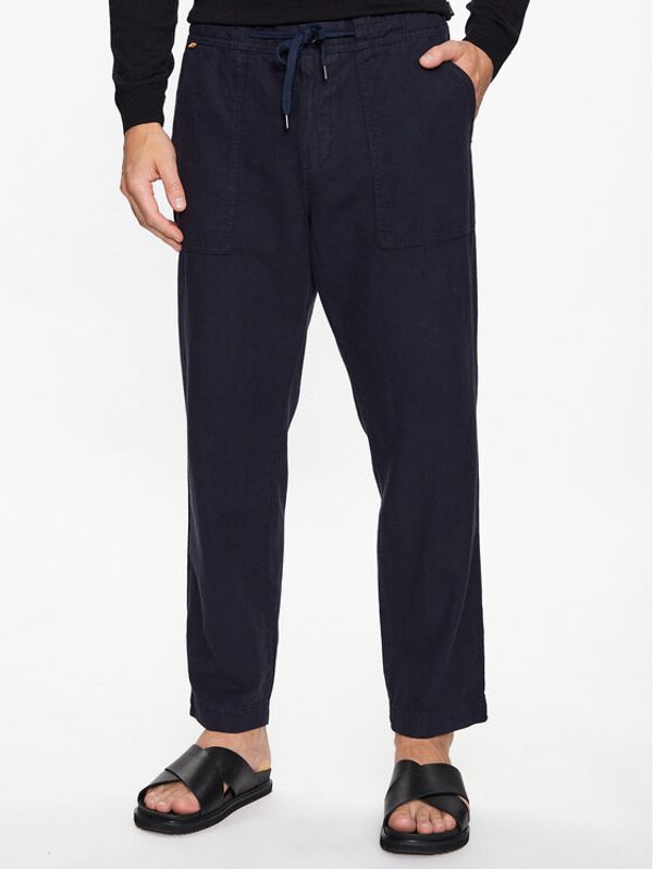 Boss Boss Текстилни панталони 50488632 Син Regular Fit